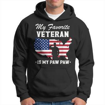 Grandpa Veterans Day My Favorite Veteran Is My Paw Paw Hoodie | Seseable UK