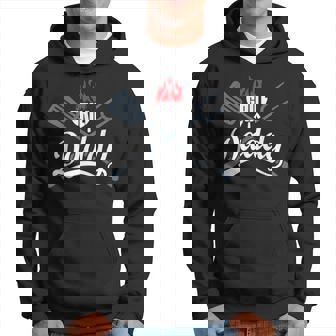 Grill Daddy Bbq Barbecue Grilling Smoking Dad Fathers Hoodie - Thegiftio UK