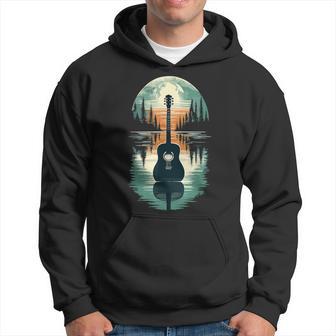 Guitar Lake Shadow Guitar Musician Hoodie - Thegiftio UK
