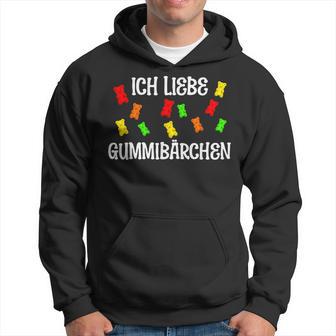 Gummy Bears Ich Liebe Gummärchen Kapuzenpullover - Geschenkecke