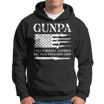 Gunpa Like A Normal Grandpa But More Fun And Owns Guns Mens Hoodie - Thegiftio UK