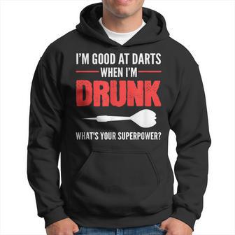 Gut In Darts Alkoholische Person Kapuzenpullover - Geschenkecke