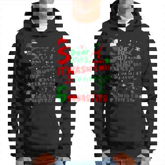 Gymnastics Christmas Dear Santa It Wasn't Me I'm Always Hoodie - Monsterry