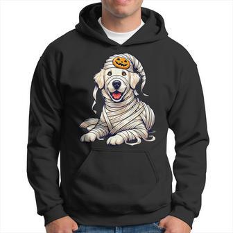Halloween English Cream Golden Retriever Dog Cute Puppy Hoodie - Thegiftio UK
