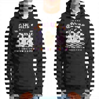Halloween Ghouls Just Wanna Have Fun Dancing Ghost Retro Hoodie | Seseable FR