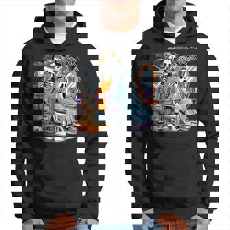 Halloween Skeleton Hairdresser Hairstylist Hoodie | Mazezy