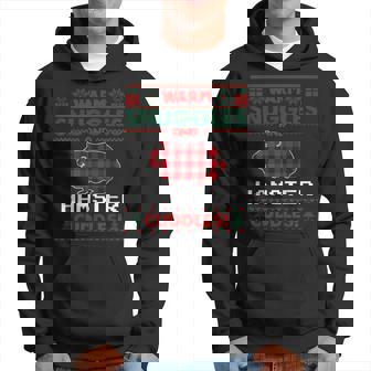 Hamster Merry Christmas Pajama Ugly Christmas Sweater Hoodie - Thegiftio
