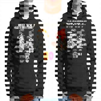 Hangin' With My Boo Couples Halloween Costume Adult Her His Hoodie - Thegiftio UK