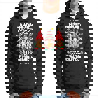 Hanging With My Gnomies Christmas Gnomes Xmas Family Hoodie | Mazezy