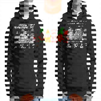 Hanging With My Gnomies Christmas Family Friend Gnomes Hoodie | Mazezy