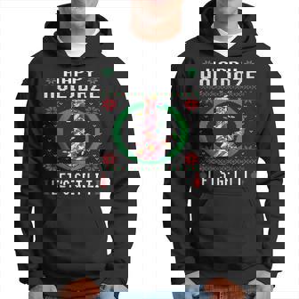Happy Holidaze 420 Weed Ugly Sweater Christmas Marijuana Hoodie - Thegiftio UK