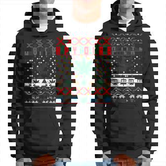 Happy Holidaze Marijuana Weed Ugly Christmas Sweater Hoodie - Thegiftio UK