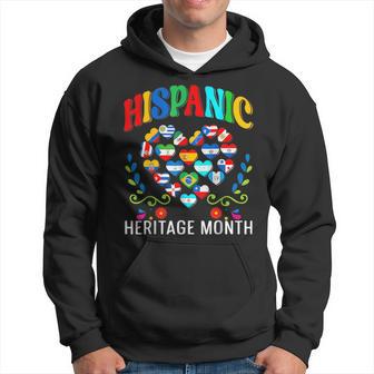 Happy National Hispanic Heritage Month All Countries Love Hoodie - Thegiftio UK