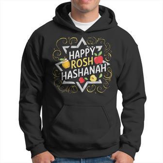 Happy Rosh Hashanah Festive Jewish Celebration Rosh Hashana Hoodie - Thegiftio UK