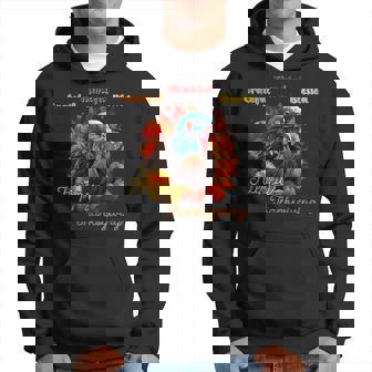 Happy Thanksgiving Festive Feast Turkey Hoodie | Mazezy