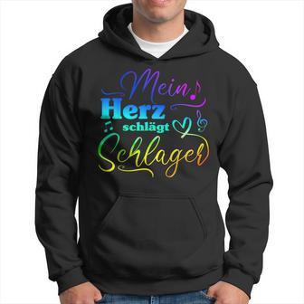 My Heart Beats For Schlagermusik Kapuzenpullover - Geschenkecke