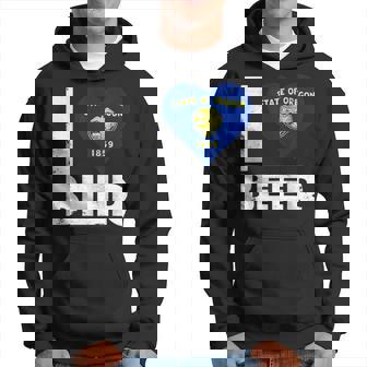 I Heart Oregon Beer State Pride Drinking Home Hoodie - Monsterry