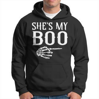 He's My Boo Matching Halloween Pajama Couples She's My Boo Hoodie - Thegiftio UK