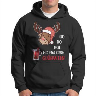 Ho Ho Hol Mir Einen Glühwein Christmas Reindeer Rudolf Kapuzenpullover - Geschenkecke