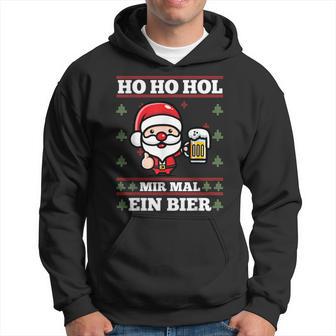 Ho Ho Hol Mir Mal Ein Bier Ugly Christmas S Kapuzenpullover - Geschenkecke