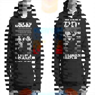 Hombre Pew Pew Madafakas Gato Loco Retrointage Divertido Sudadera - Regaloses