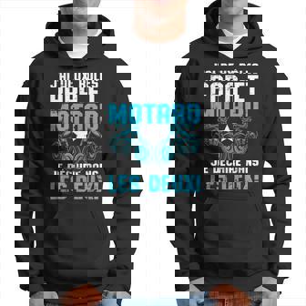Homme Papa Et Motard Humour Fête Des Pères Moto Homme Cadeau Sweat à capuche - Cadeauxyz