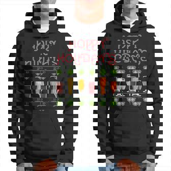 Hoppy Holidays Ugly Sweater Style For Beer Lover Hoodie | Mazezy