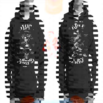 I Do It For The Hos African American Christmas Afro Santa Hoodie - Thegiftio