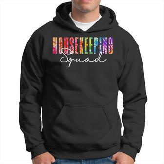 Housekeeping Squad Tie Dye Cleaning Staff School Janitor Hoodie - Thegiftio UK
