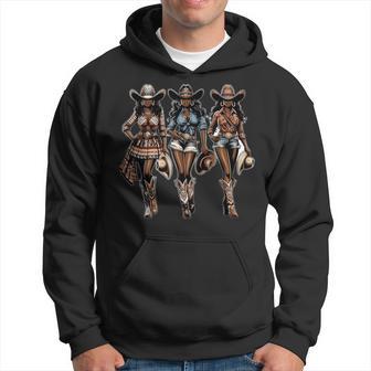 Howdy Black Cowgirl Western Rodeo Melanin African American Hoodie - Thegiftio UK