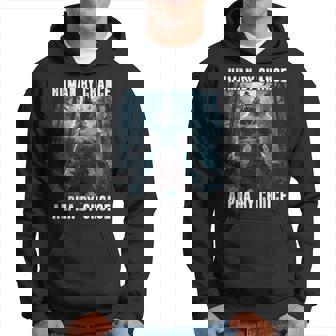 Human By Chance Alpha By Choice Alpha Wolf Meme Graphic Hoodie - Thegiftio UK