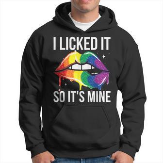 Ich Habe Es Angeleckeck So Ist Es Meine Lgbt Kapuzenpullover - Geschenkecke