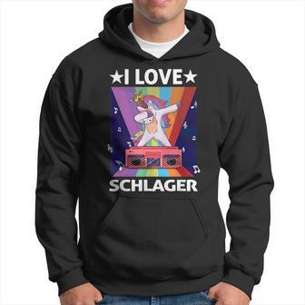 Ich Liebe Schlager Party Costume Folk Music I Love Schlager S Kapuzenpullover - Seseable