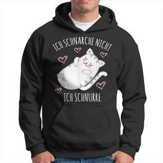 Ich Schnarche Nicht Ich Schnurre Saying Sleep Pyjama Kapuzenpullover - Seseable