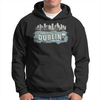 I'd Rather Be In Dublin Ireland Vintage Souvenir Hoodie - Thegiftio UK