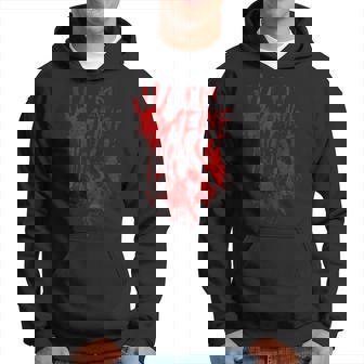 I'm Fine Bloody Hand Blood Stained Splatter Halloween Hoodie - Thegiftio UK