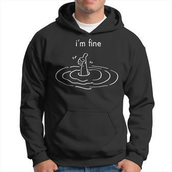 I'm Fine Like Hand Thumbs Up On Water Surface I'm Fine Hoodie - Monsterry DE
