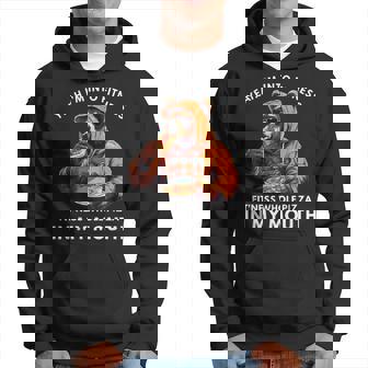 I'm Into Fitness Fitness Pizza In My Mouth Fitness Hoodie - Monsterry