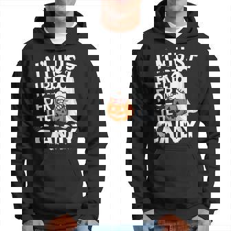 I'm Just Here For The Candy Halloween Pun Lollipop Hoodie - Thegiftio UK