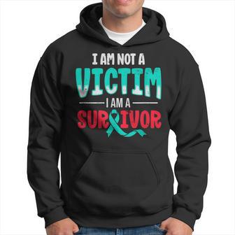 I'm Not A Victim I'm A Survivor Sexual Assault Awarness Hoodie - Thegiftio UK