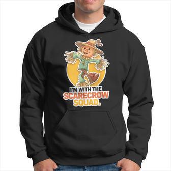 I’M With The Scarecrow Squad Halloween Hilarious Hoodie - Thegiftio UK