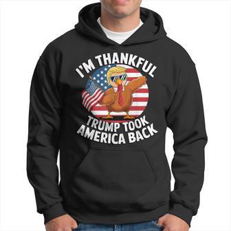 I'm Thankful Trump Won Took America Back Winner Thanksgiving Hoodie - Thegiftio UK