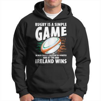 Ireland Wins Irish Rugby Game Sport Ireland Rugby Player Hoodie - Thegiftio UK