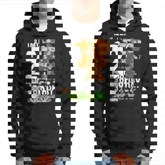 It's My 2Nd Birthday Zoo Theme Birthday Safari Jungle Animal Hoodie - Monsterry