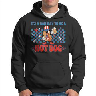 It's A Bad Day To Be A Hot Dog 4Th Of July Fun Hotdog Lover Hoodie - Monsterry CA