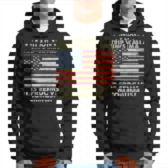 It's Not Trump Vs Kamala It's Freedom Vs Communism Hoodie | Mazezy