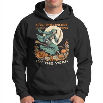 It's The Most Wonderful Time Of The Year Vintage Halloween Hoodie - Thegiftio UK