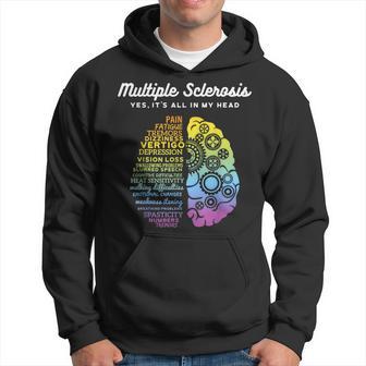 Ja Es Es Ist Alles In Mein Kopf Multiple Sclerosis Ms Kapuzenpullover - Seseable