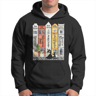 Jane Austen Books Street Romance Reader Bookish Jane Austen Hoodie - Thegiftio UK