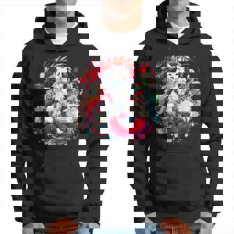 Japanese Nine-Tailed Fox Kitsune Dragon Hoodie - Thegiftio UK